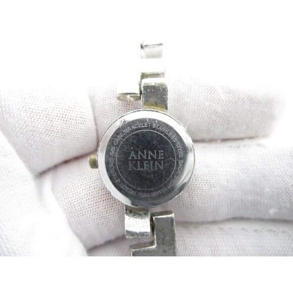 Women Anne Klein 925 Sterling Silver Swiss Quartz  Analog 19mm Round Watch(G592) - Picture 5 of 12